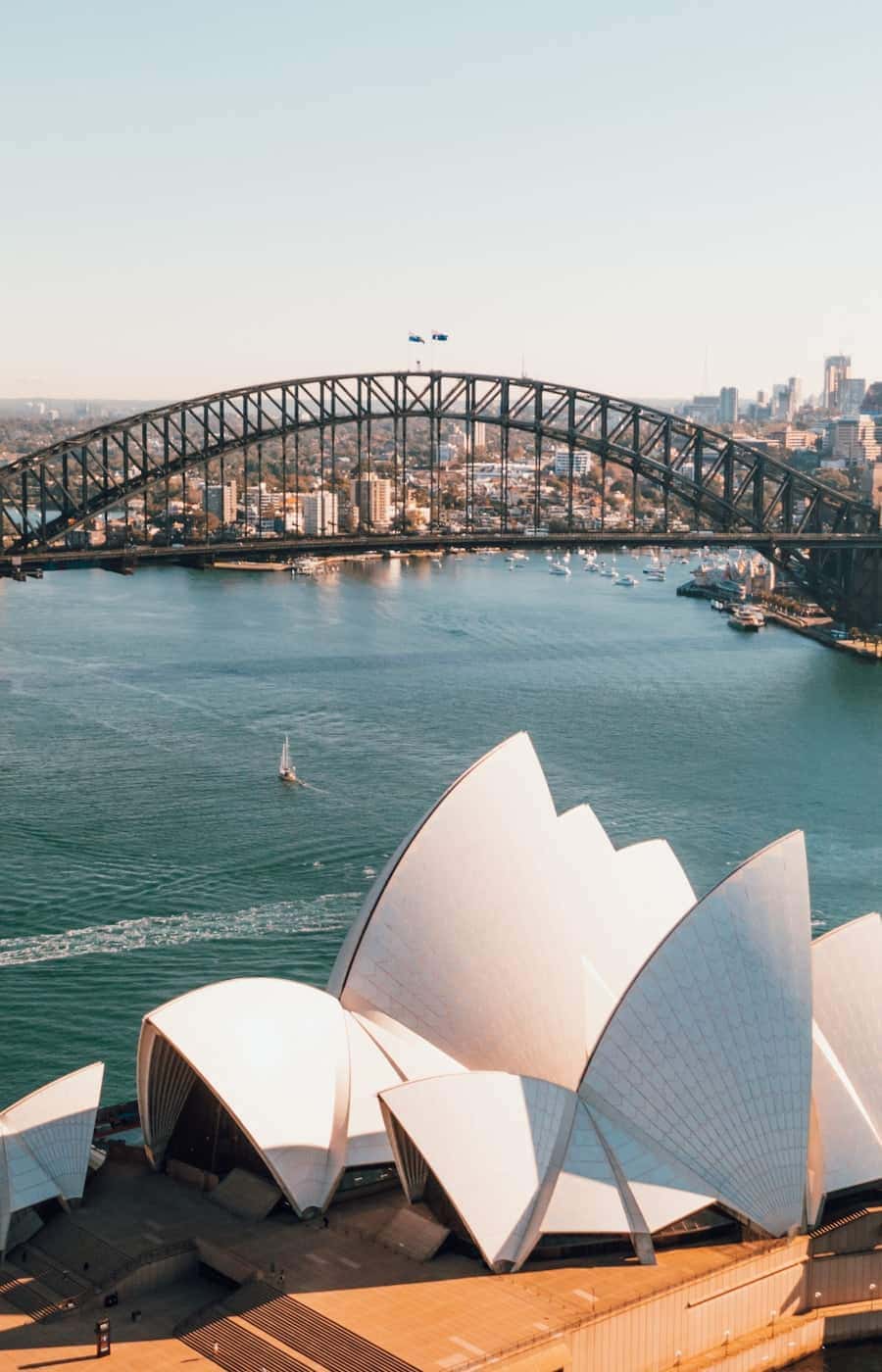 Sydney Harbour Bridge at dusk