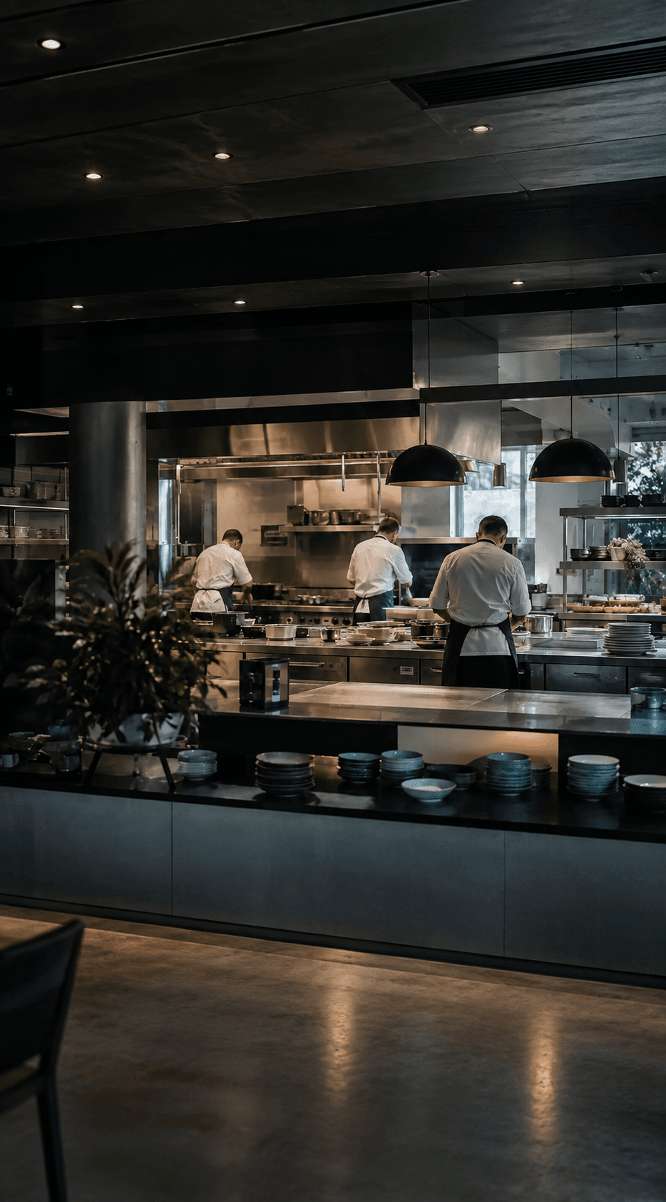 Chef preparing food in an Australian commercial kitchen — hospitality