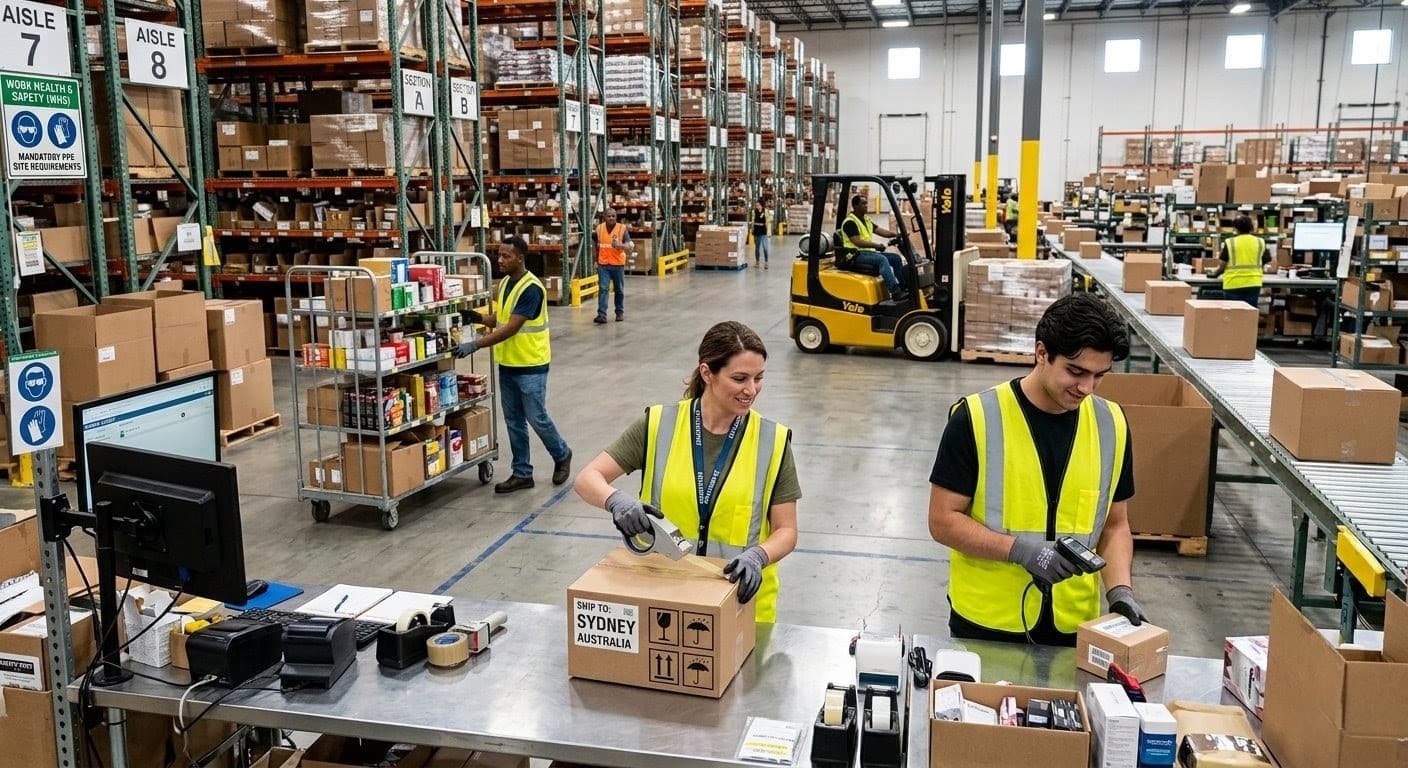 Sydney warehouse packing and dispatch — business insurance