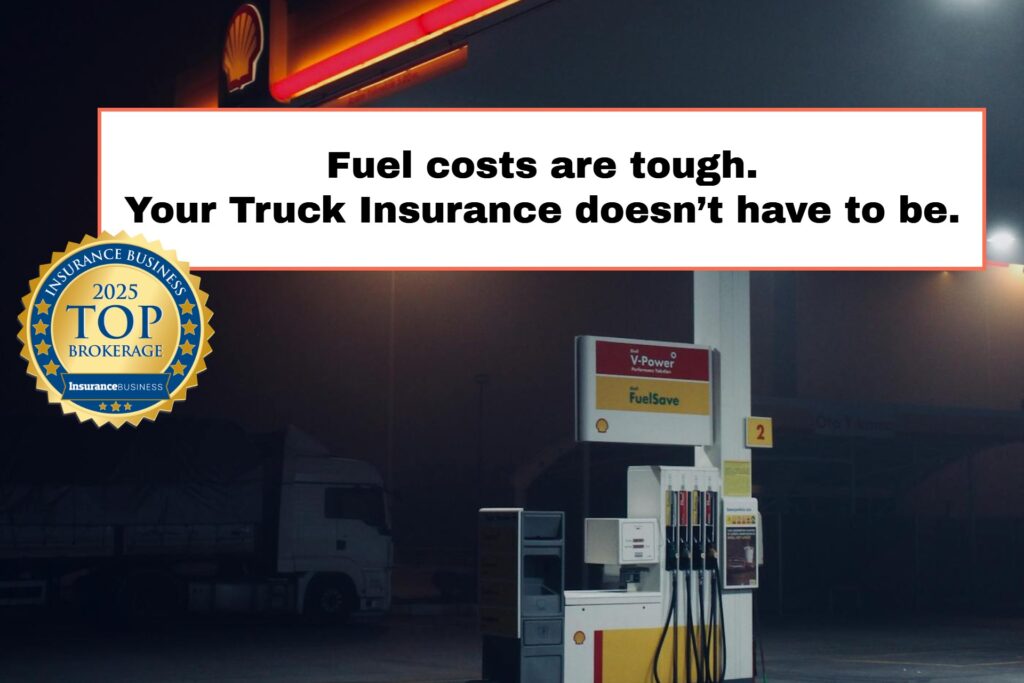 image of a petrol station